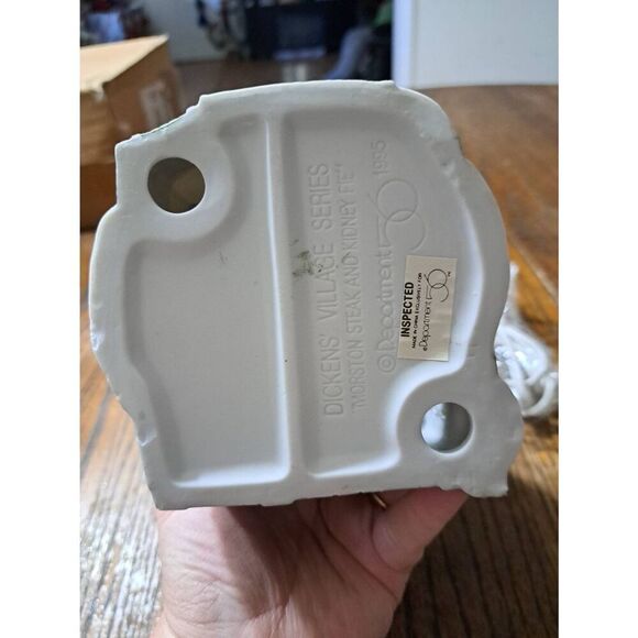 Vintage 1995 Dept 56 Dickens Village Morston Steak Kidney Pie Christmas Building - Picture 8 of 8